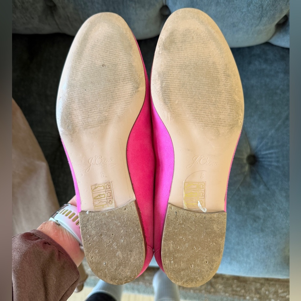 J Crew Pink Suede Loafers, size 8, excellent condition - Picture 6 of 7